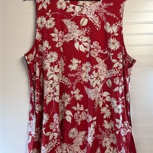 Grace Red‎ Floral Tank Top
